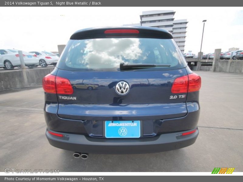 Night Blue Metallic / Black 2014 Volkswagen Tiguan S