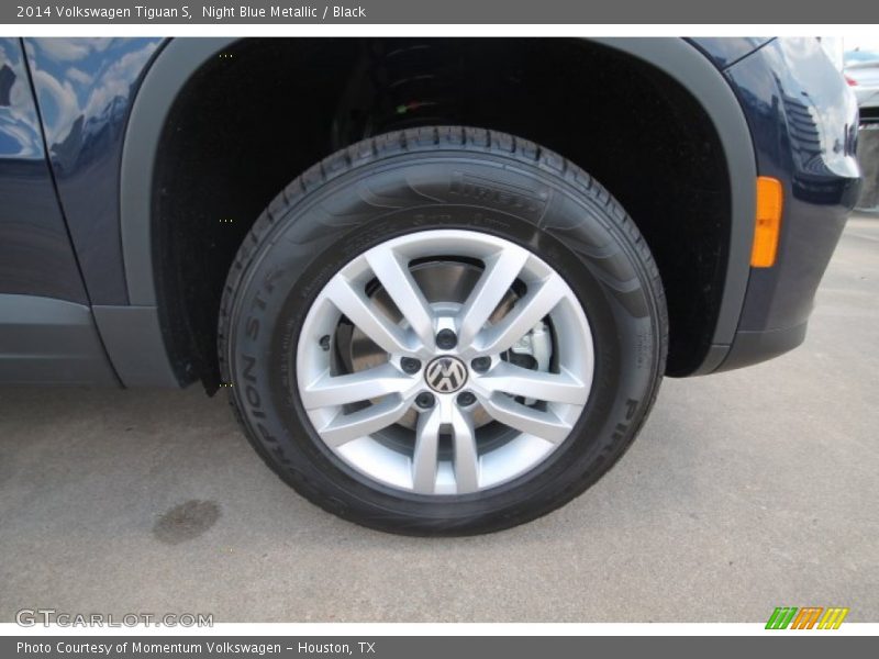 Night Blue Metallic / Black 2014 Volkswagen Tiguan S