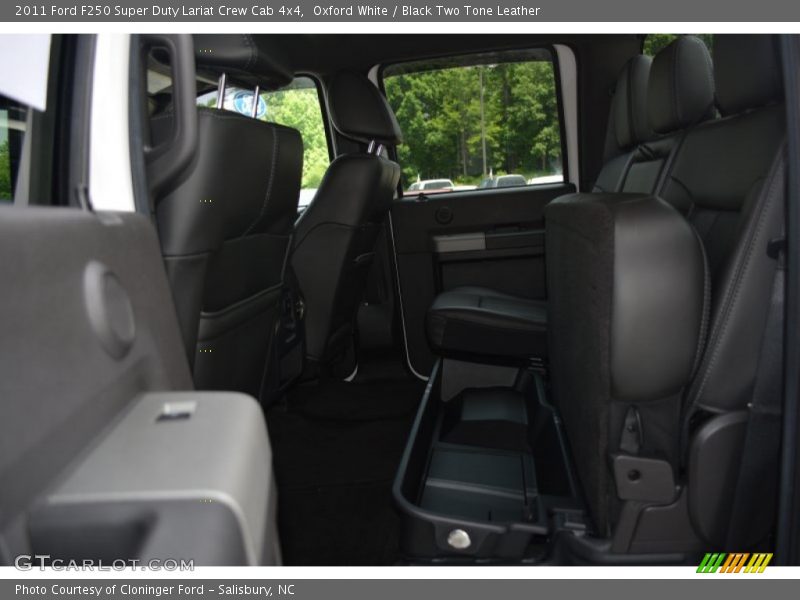 Oxford White / Black Two Tone Leather 2011 Ford F250 Super Duty Lariat Crew Cab 4x4