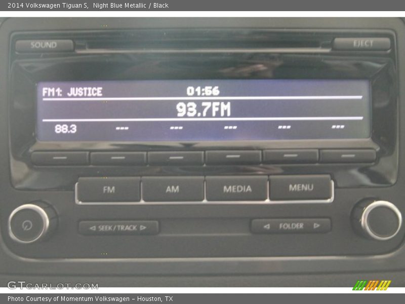 Night Blue Metallic / Black 2014 Volkswagen Tiguan S