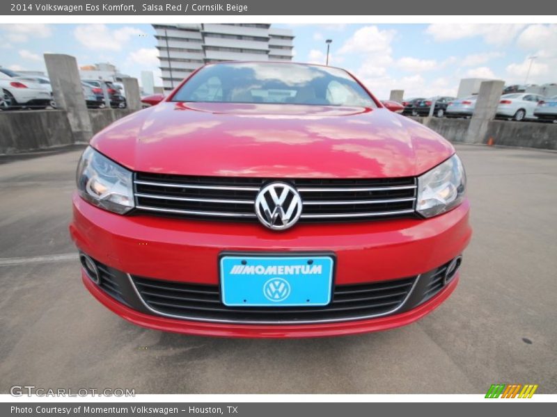 Salsa Red / Cornsilk Beige 2014 Volkswagen Eos Komfort