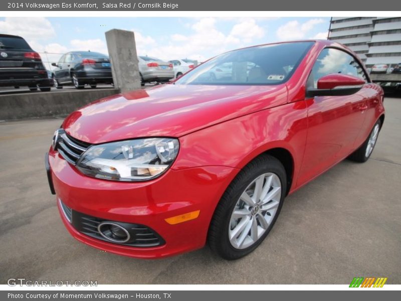 Salsa Red / Cornsilk Beige 2014 Volkswagen Eos Komfort