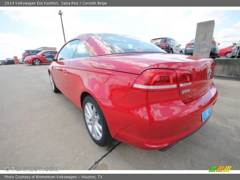 Salsa Red / Cornsilk Beige 2014 Volkswagen Eos Komfort