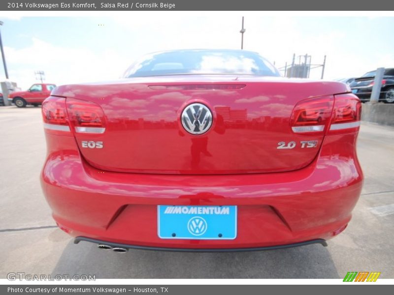 Salsa Red / Cornsilk Beige 2014 Volkswagen Eos Komfort
