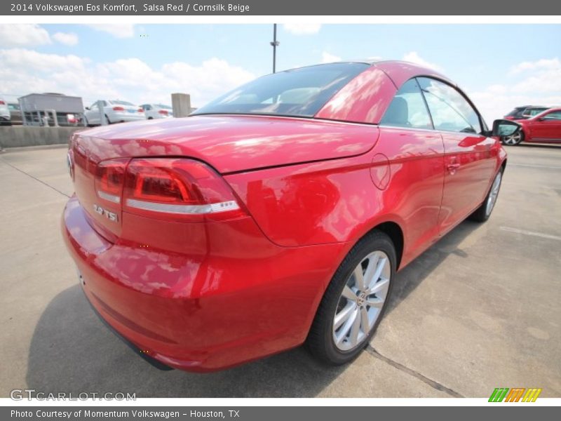 Salsa Red / Cornsilk Beige 2014 Volkswagen Eos Komfort