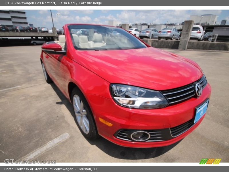 Salsa Red / Cornsilk Beige 2014 Volkswagen Eos Komfort