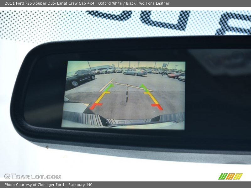 Oxford White / Black Two Tone Leather 2011 Ford F250 Super Duty Lariat Crew Cab 4x4