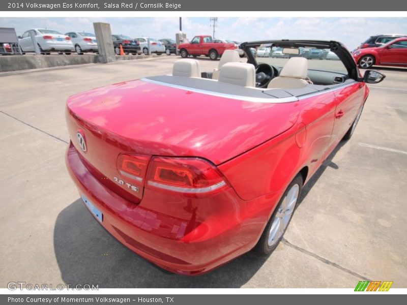 Salsa Red / Cornsilk Beige 2014 Volkswagen Eos Komfort