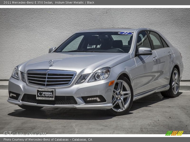 Iridium Silver Metallic / Black 2011 Mercedes-Benz E 350 Sedan