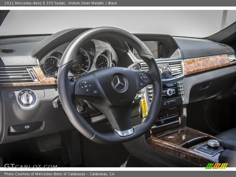 Iridium Silver Metallic / Black 2011 Mercedes-Benz E 350 Sedan