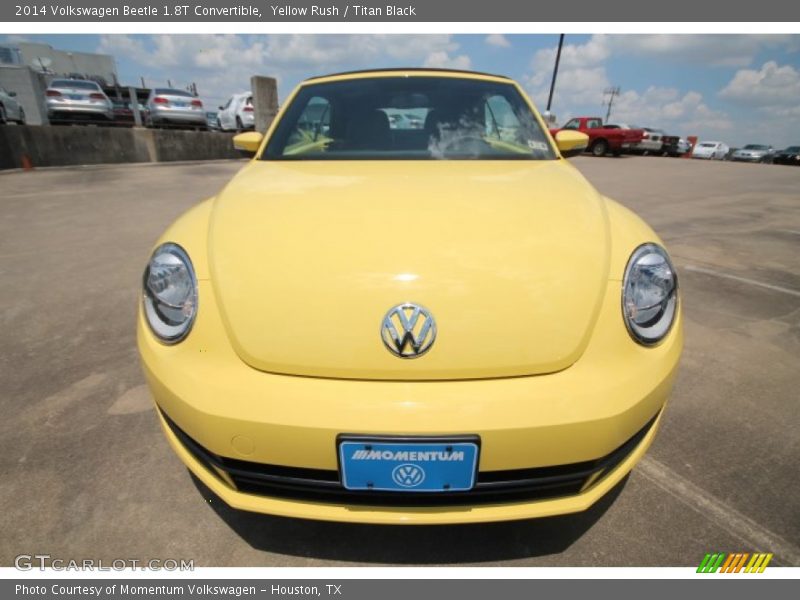Yellow Rush / Titan Black 2014 Volkswagen Beetle 1.8T Convertible
