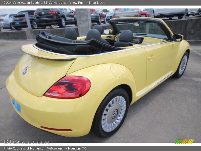 Yellow Rush / Titan Black 2014 Volkswagen Beetle 1.8T Convertible