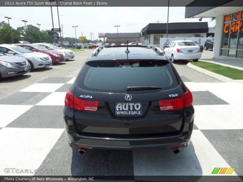 Crystal Black Pearl / Ebony 2011 Acura TSX Sport Wagon