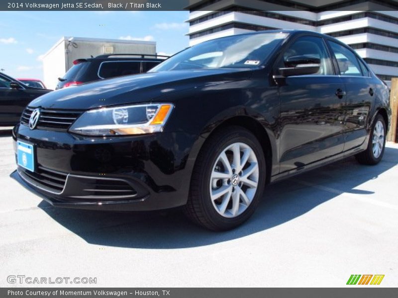 Black / Titan Black 2014 Volkswagen Jetta SE Sedan