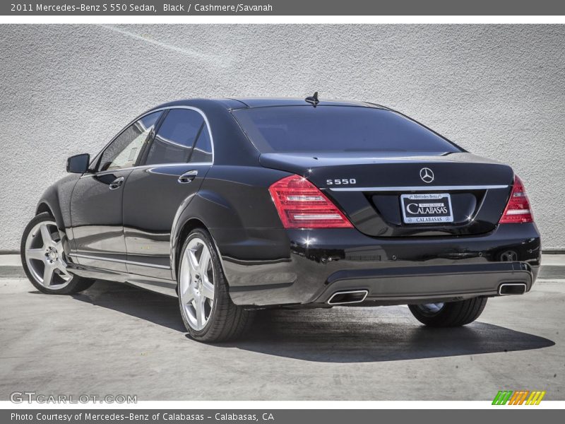 Black / Cashmere/Savanah 2011 Mercedes-Benz S 550 Sedan