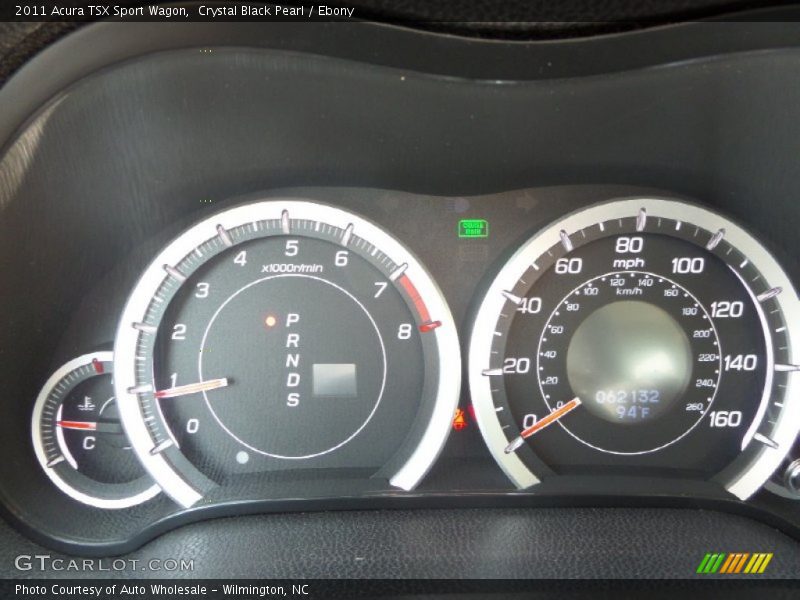 Crystal Black Pearl / Ebony 2011 Acura TSX Sport Wagon