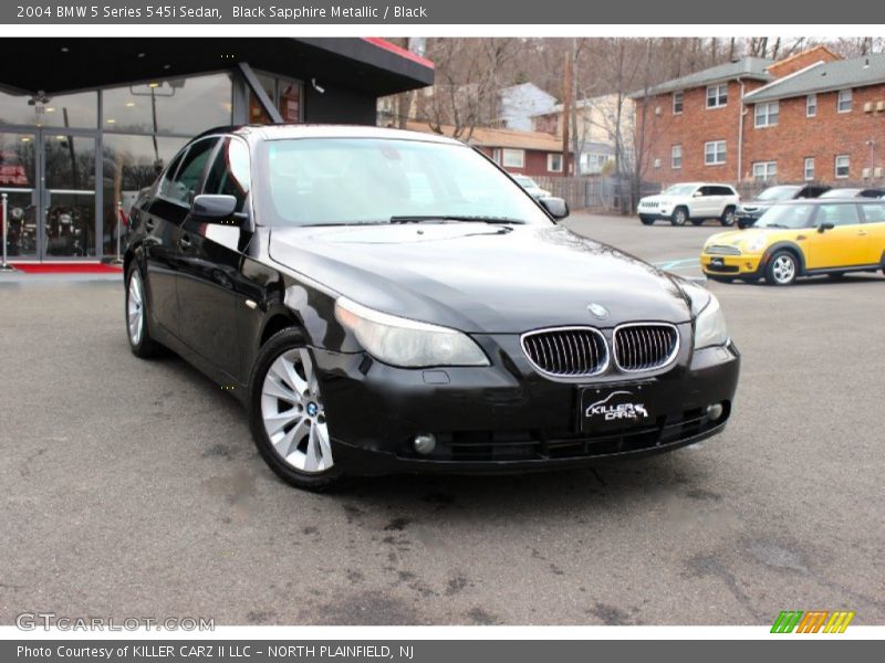 Black Sapphire Metallic / Black 2004 BMW 5 Series 545i Sedan