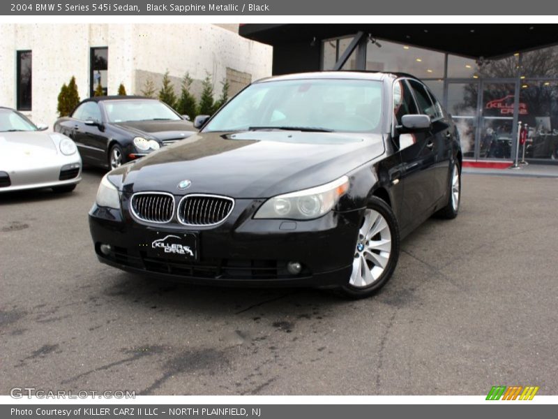 Black Sapphire Metallic / Black 2004 BMW 5 Series 545i Sedan