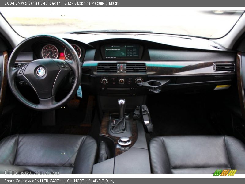 Black Sapphire Metallic / Black 2004 BMW 5 Series 545i Sedan