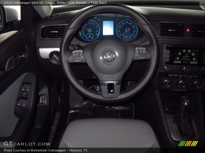 Reflex Silver Metallic / Titan Black 2014 Volkswagen Jetta SEL Sedan