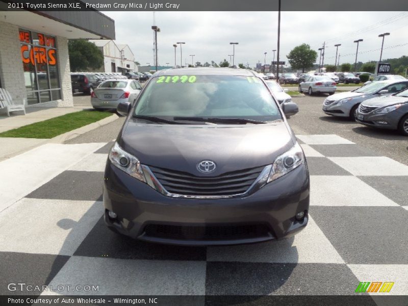 Predawn Gray Mica / Light Gray 2011 Toyota Sienna XLE