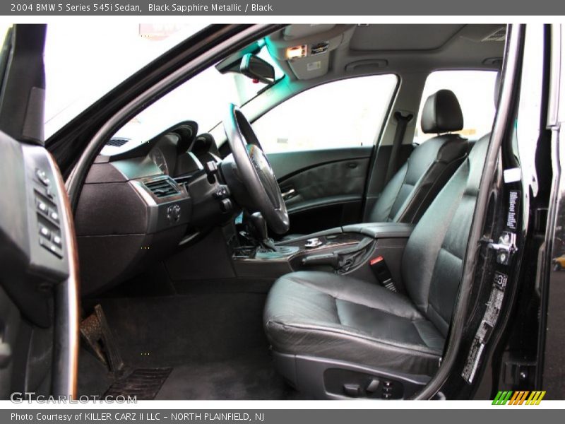 Black Sapphire Metallic / Black 2004 BMW 5 Series 545i Sedan