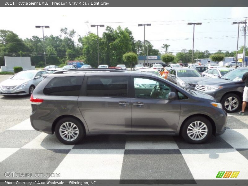 Predawn Gray Mica / Light Gray 2011 Toyota Sienna XLE