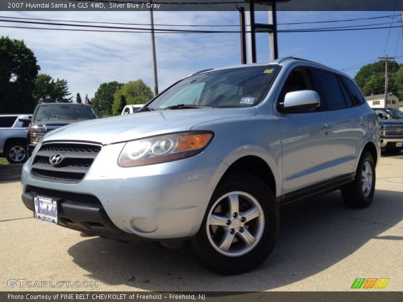 Silver Blue / Gray 2007 Hyundai Santa Fe GLS 4WD