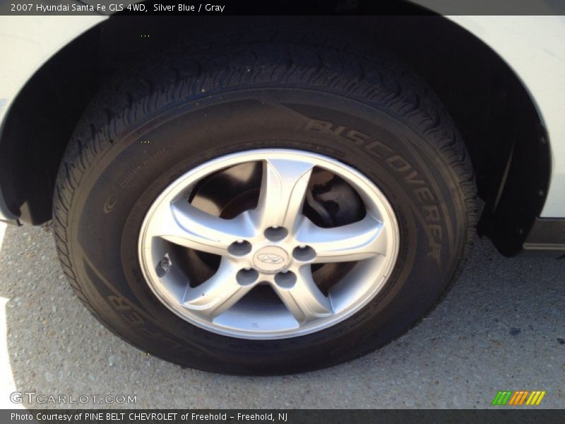Silver Blue / Gray 2007 Hyundai Santa Fe GLS 4WD