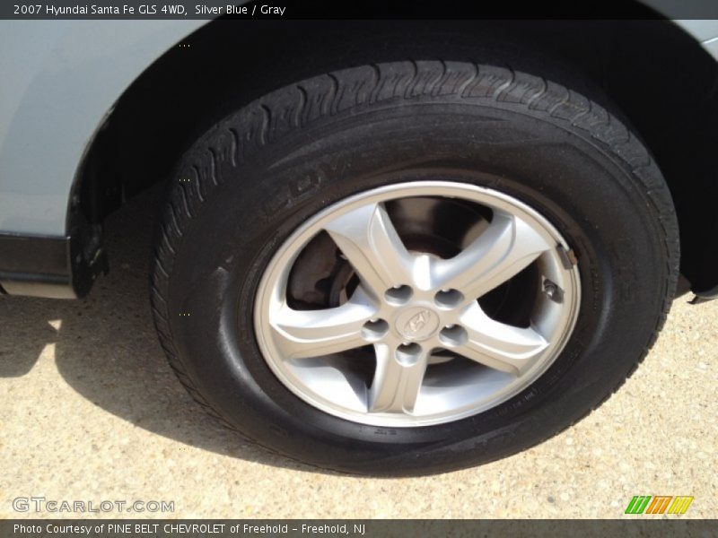 Silver Blue / Gray 2007 Hyundai Santa Fe GLS 4WD
