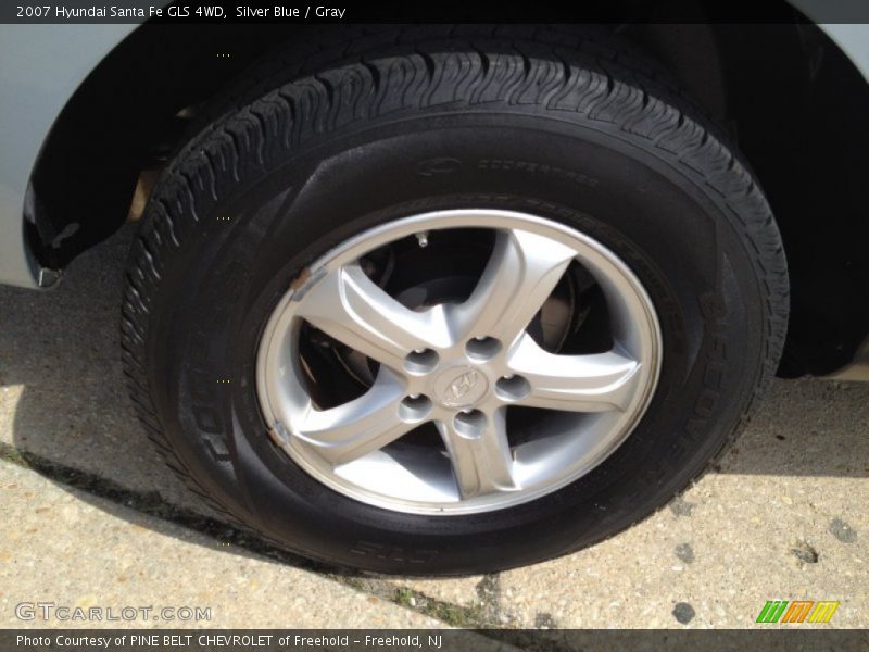 Silver Blue / Gray 2007 Hyundai Santa Fe GLS 4WD