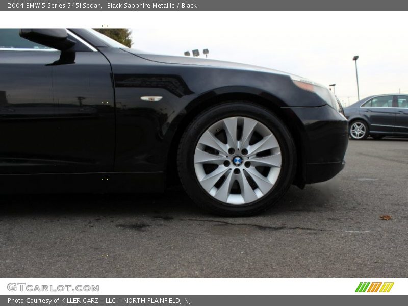 Black Sapphire Metallic / Black 2004 BMW 5 Series 545i Sedan