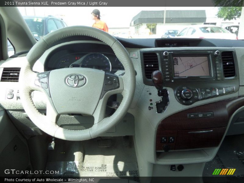Predawn Gray Mica / Light Gray 2011 Toyota Sienna XLE