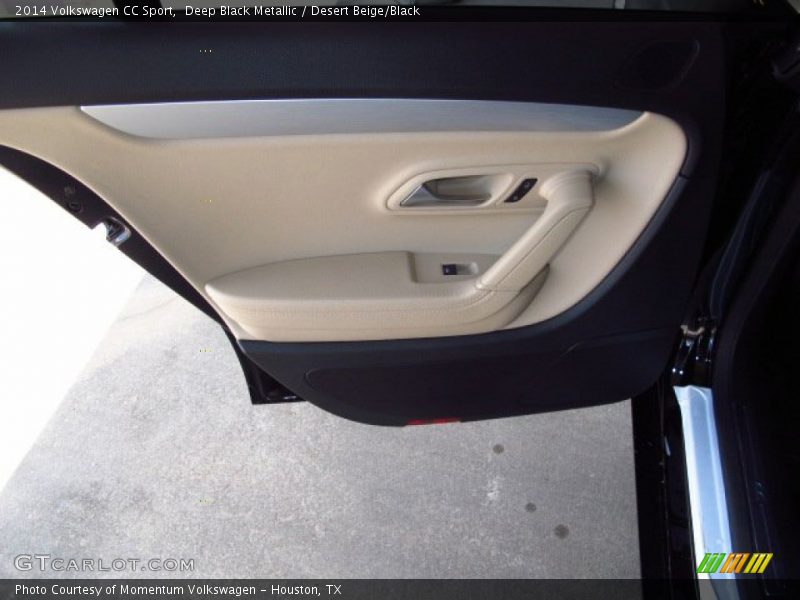 Deep Black Metallic / Desert Beige/Black 2014 Volkswagen CC Sport