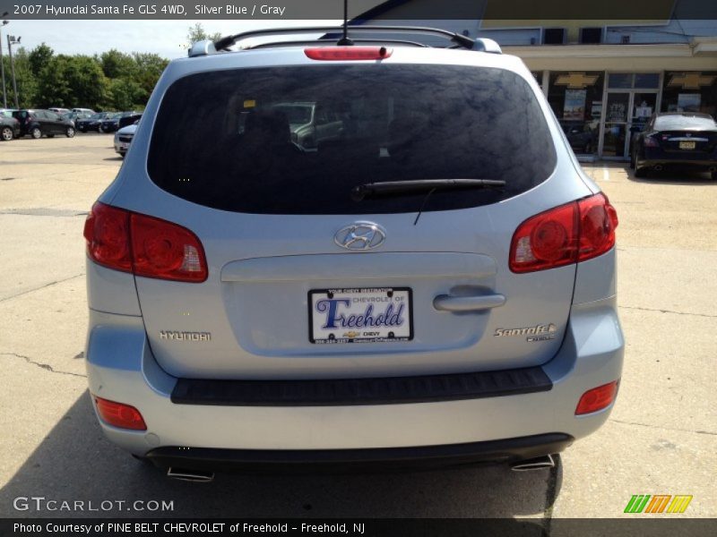 Silver Blue / Gray 2007 Hyundai Santa Fe GLS 4WD