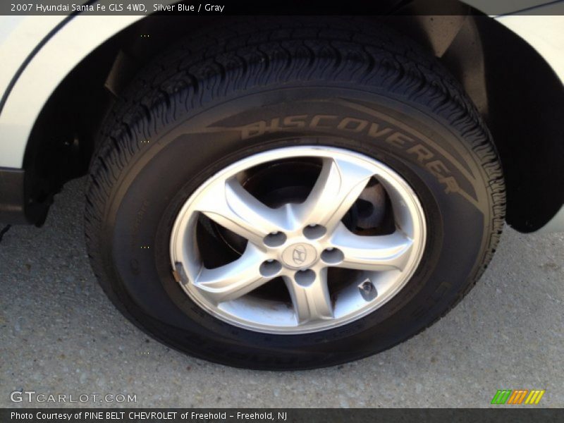 Silver Blue / Gray 2007 Hyundai Santa Fe GLS 4WD