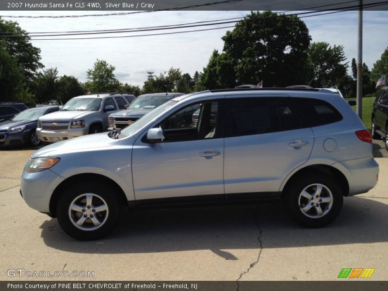 Silver Blue / Gray 2007 Hyundai Santa Fe GLS 4WD