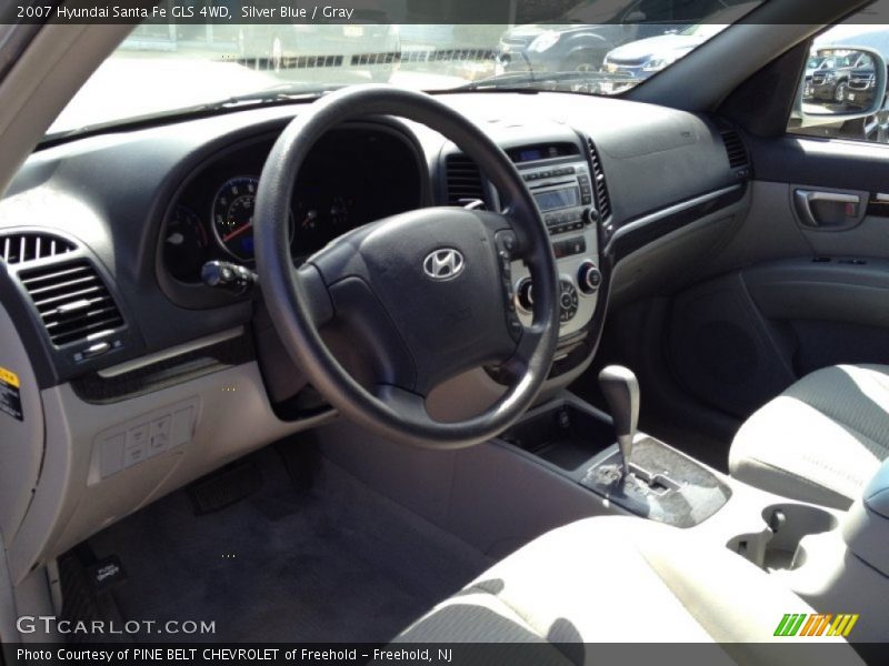 Silver Blue / Gray 2007 Hyundai Santa Fe GLS 4WD