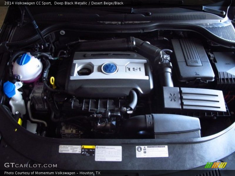 Deep Black Metallic / Desert Beige/Black 2014 Volkswagen CC Sport