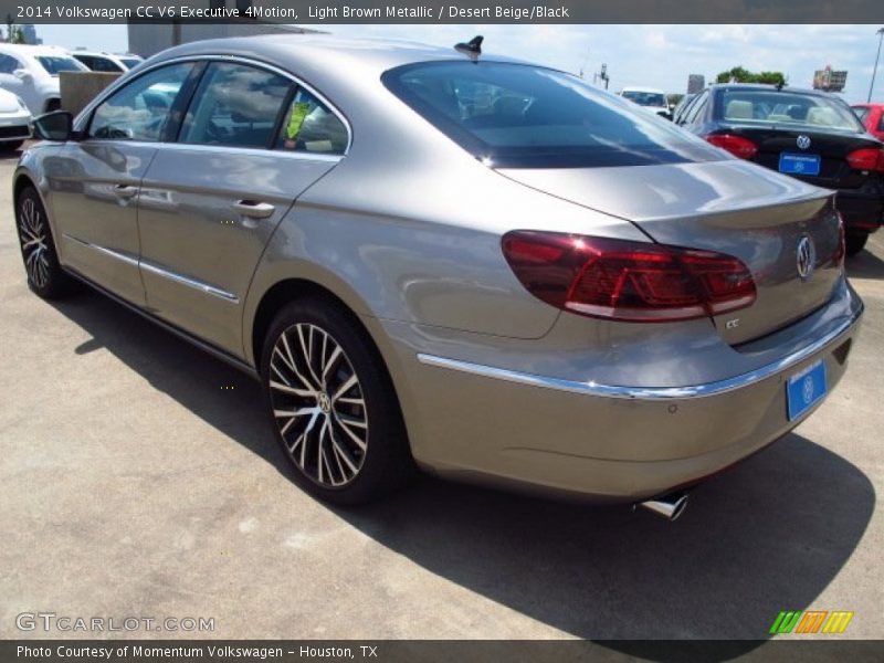 Light Brown Metallic / Desert Beige/Black 2014 Volkswagen CC V6 Executive 4Motion