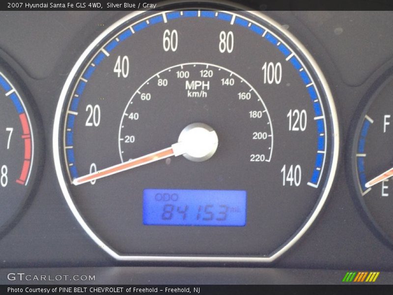 Silver Blue / Gray 2007 Hyundai Santa Fe GLS 4WD