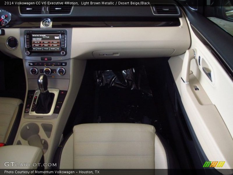Light Brown Metallic / Desert Beige/Black 2014 Volkswagen CC V6 Executive 4Motion