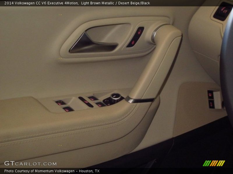 Light Brown Metallic / Desert Beige/Black 2014 Volkswagen CC V6 Executive 4Motion