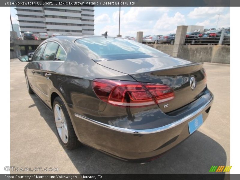 Black Oak Brown Metallic / Desert Beige/Black 2014 Volkswagen CC Sport