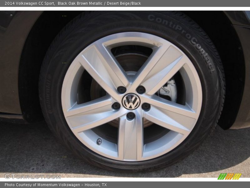 Black Oak Brown Metallic / Desert Beige/Black 2014 Volkswagen CC Sport