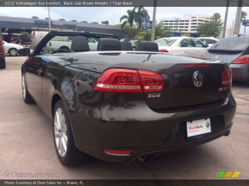 Black Oak Brown Metallic / Titan Black 2012 Volkswagen Eos Komfort