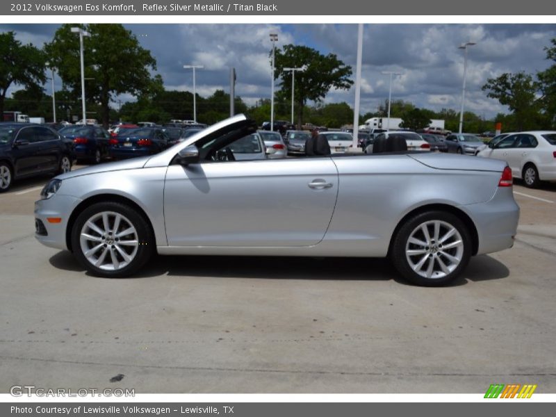 Reflex Silver Metallic / Titan Black 2012 Volkswagen Eos Komfort