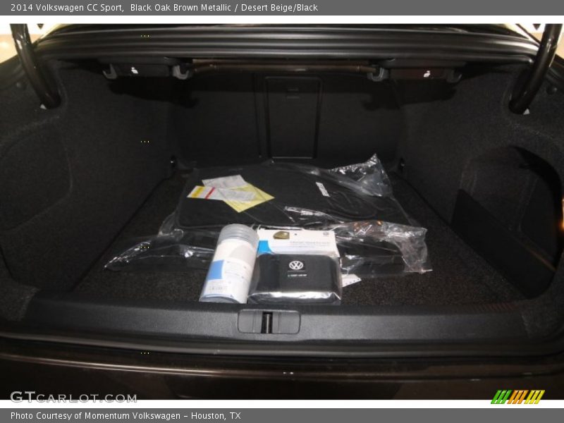 Black Oak Brown Metallic / Desert Beige/Black 2014 Volkswagen CC Sport