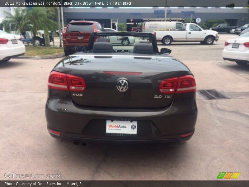 Black Oak Brown Metallic / Titan Black 2012 Volkswagen Eos Komfort