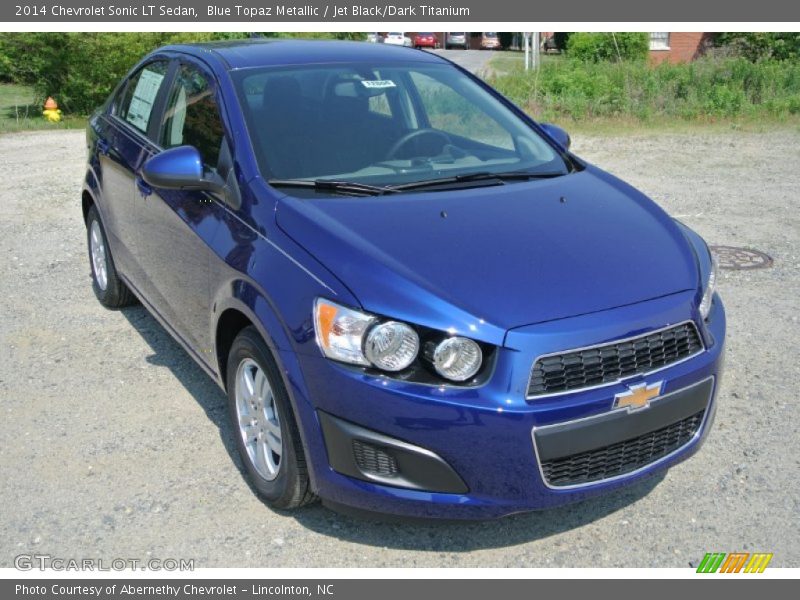 Blue Topaz Metallic / Jet Black/Dark Titanium 2014 Chevrolet Sonic LT Sedan
